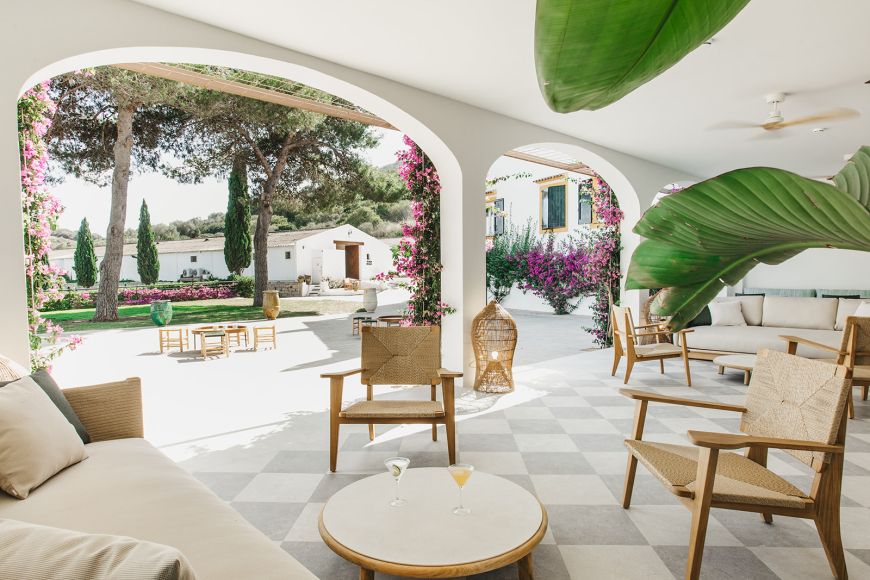 Terraza cubierta Hotel Sant Patrici